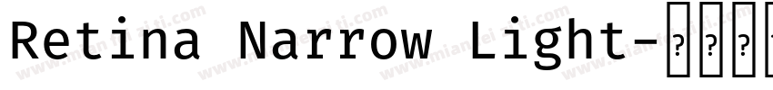 Retina Narrow Light字体转换